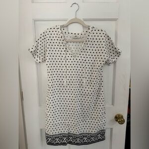 Vineyard Vines Fan Border linen summer mini dress XS size 0